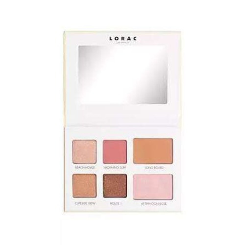 Lorac Malibu Free Spirit Eye and Cheek Palette Eyeshadow Blush Bronzer Mirror